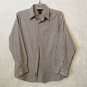 Men's J.Ferrar Dress Casual Shirt, Striped, L
